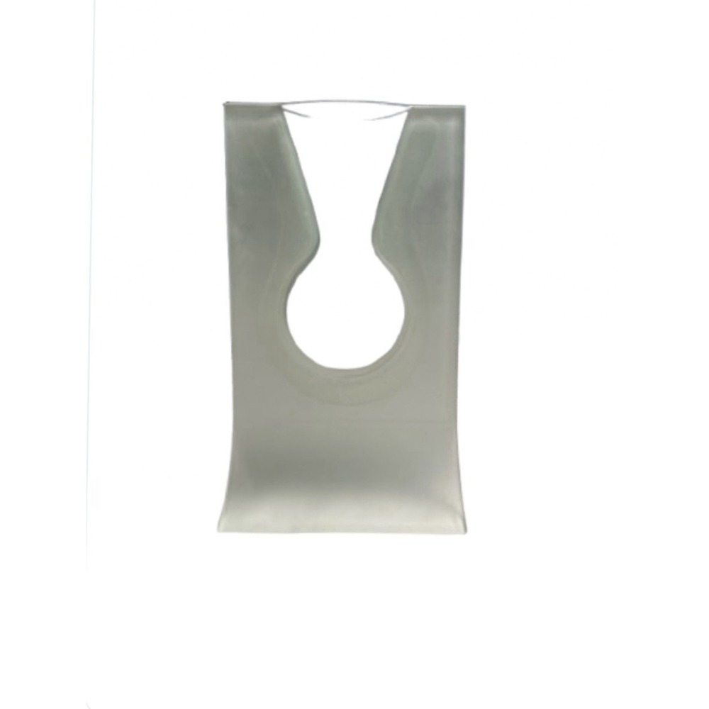 Rare Unique Art Glass‎ Mglass Vase Frosted to Clear Modern Marinha Grande